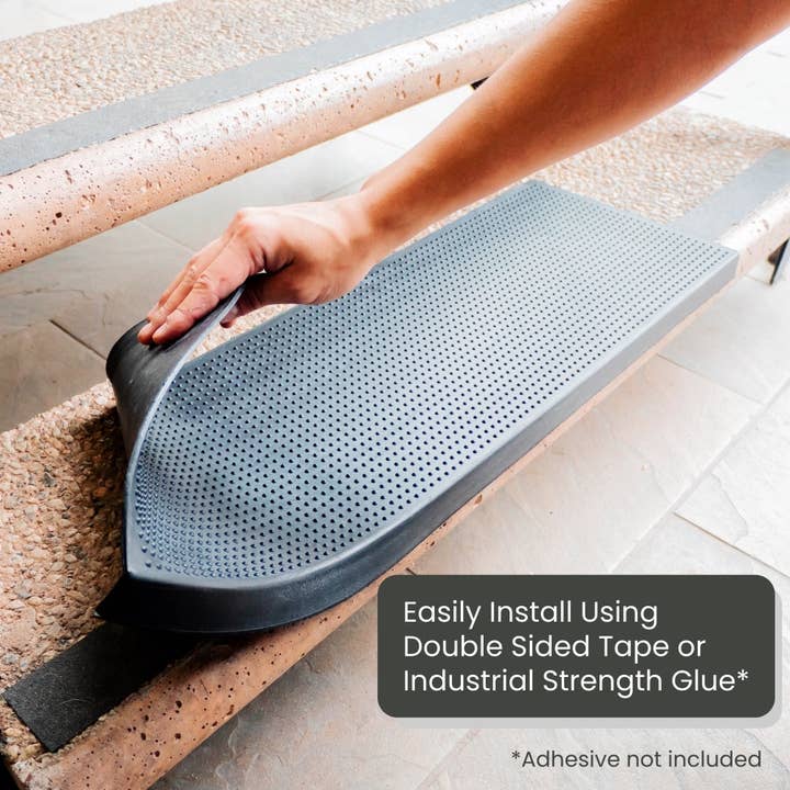 Black Pin Rubber Stair Tread Mats (6 Piece Set) for wholesale on Faire4