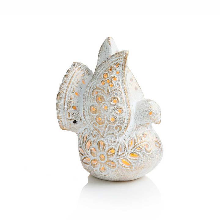 SERRV International - Wholesale Lantern - Peace Dove Terracotta Lantern