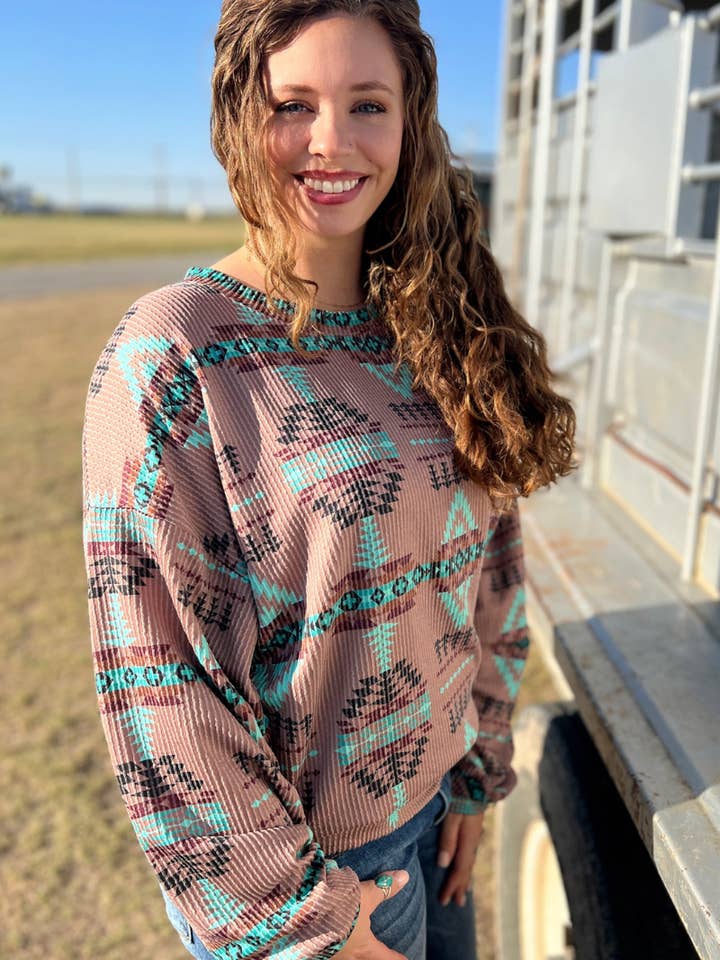 Sterling Kreek - Wholesale Knitted jumper – Women′s - Colorado Sunset Sweater1