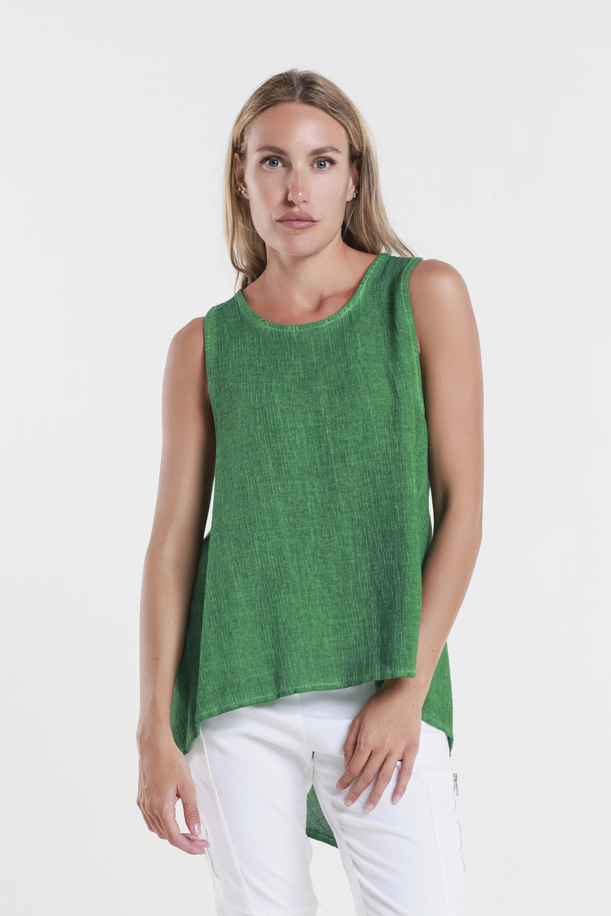TINA Stephens Italy/Tees By Tina - Wholesale Tank Top - Women's - Lexa Lin-Co Tunic Tank (BT117)24