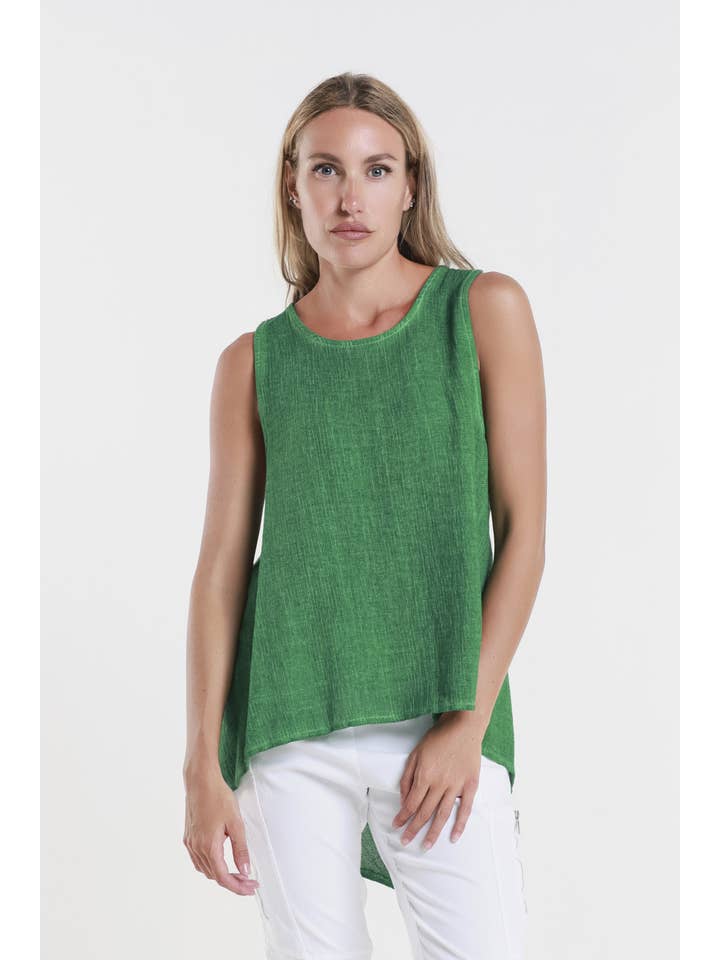 TINA Stephens Italy/Tees By Tina - Wholesale Tank Top - Women's - Lexa Lin-Co Tunic Tank (BT117)24
