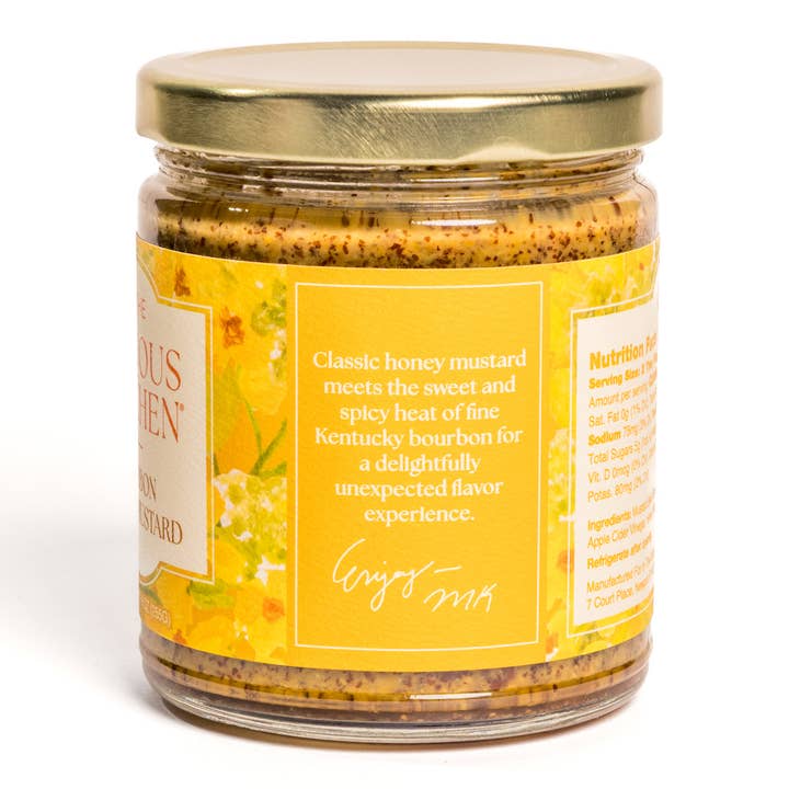 In the Curious Kitchen - Wholesale Mustard - Bourbon Honey Mustard | 9 oz. | New Packaging1