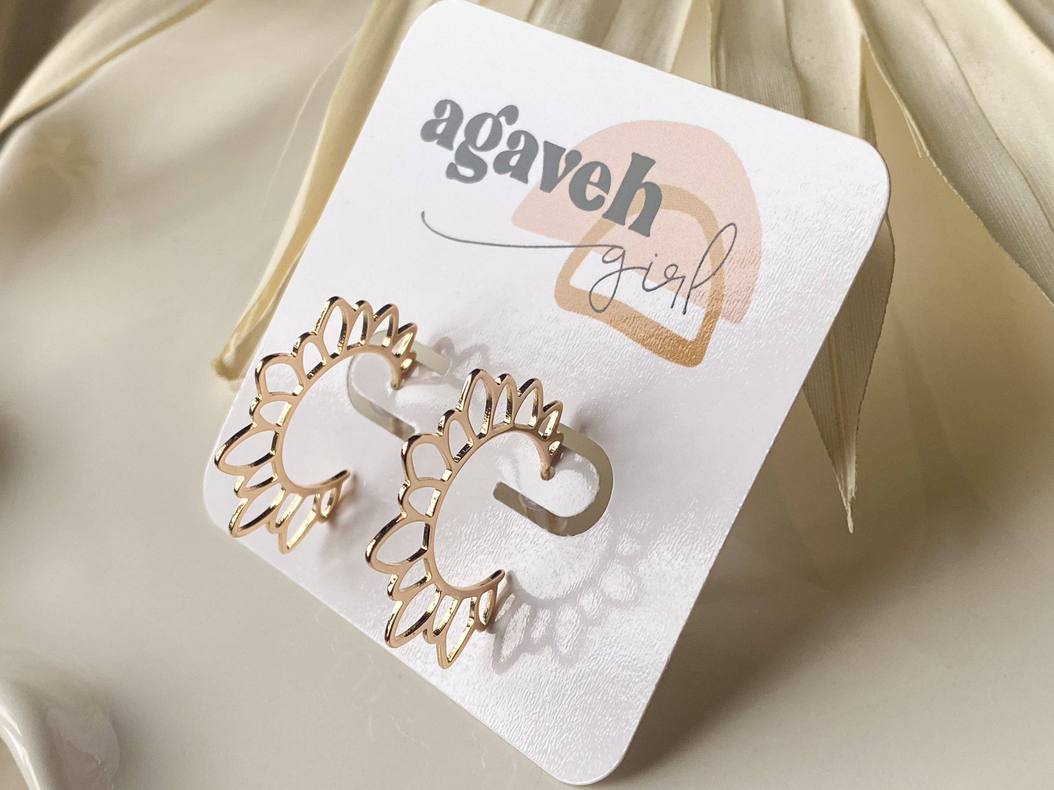 Agaveh girl – wholesale Hoop earrings – Flower Girl Hoops3