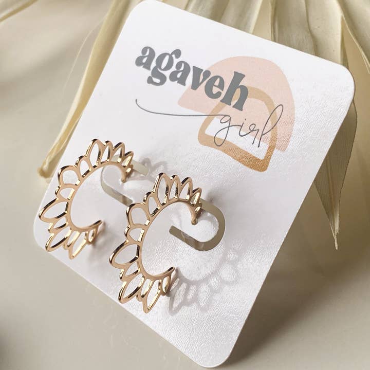Agaveh girl – wholesale Hoop earrings – Flower Girl Hoops3