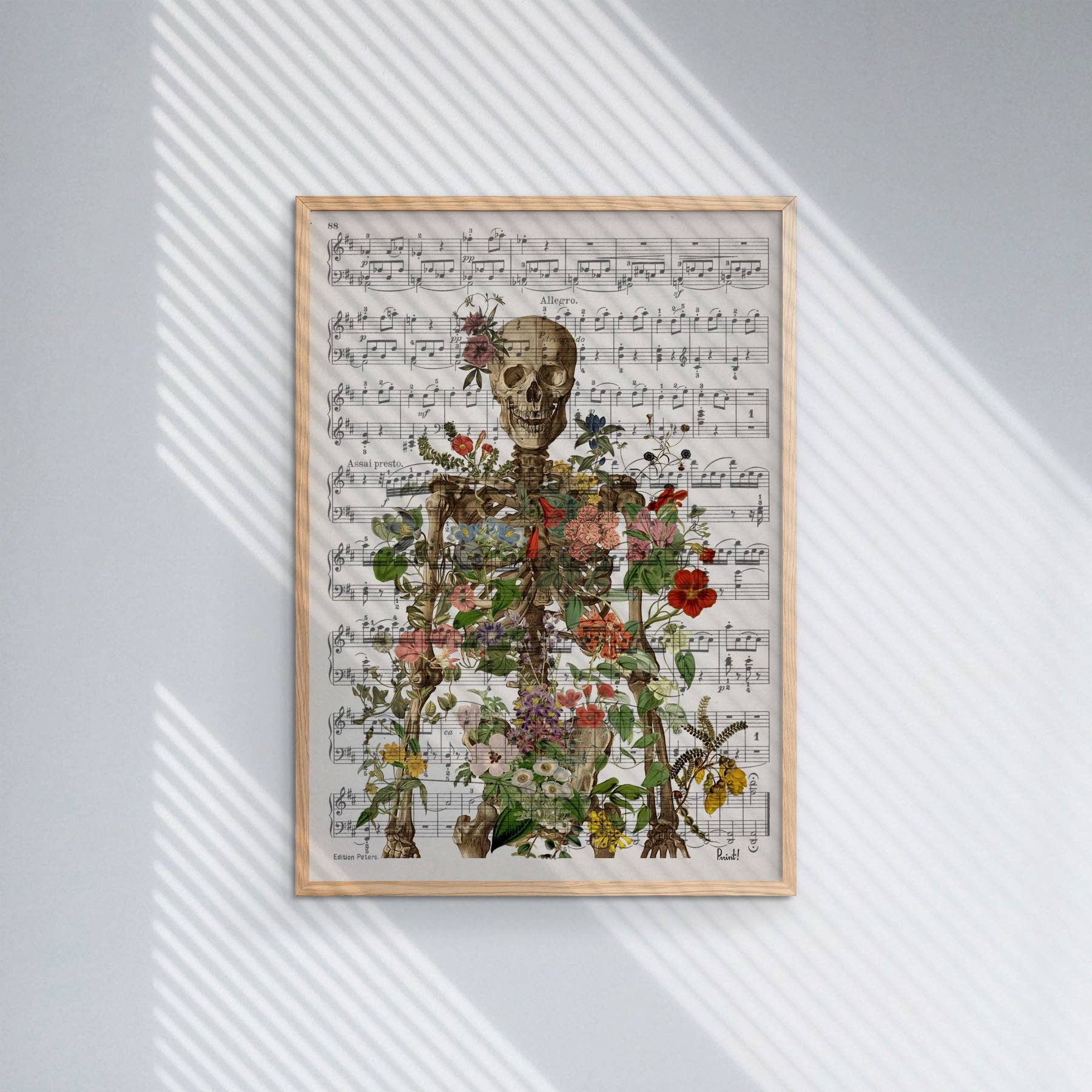 PRRINT! - Wholesale  - Human Skeleton Full of nature Print4