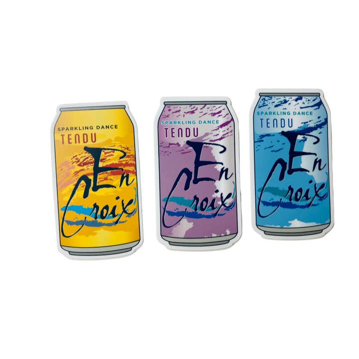 Autocollant de danse Tendu En Croix, 2,2" x 4", 3 options de couleur pour la vente par Denali & Co.