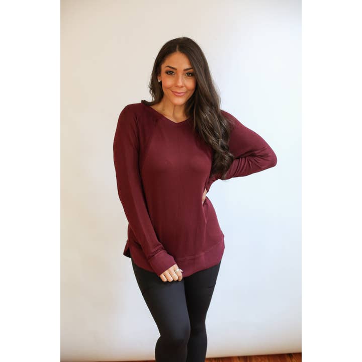 Movemama Apparel - Wholesale Nursing Top - Maternity - Free Flowing Long Sleeve Nursing Top