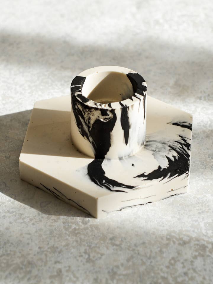 Ceramic Shadow Creeks Candle Holder for wholesale by OLIRA HOME