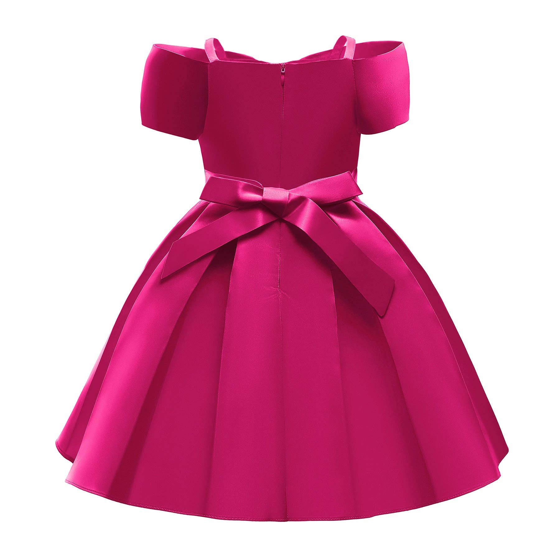 MyKids-USA® - Wholesale Dress - Kids - Baby Girl Solid Color Sling Princess Fashion Dress Children’s Formal Dress10