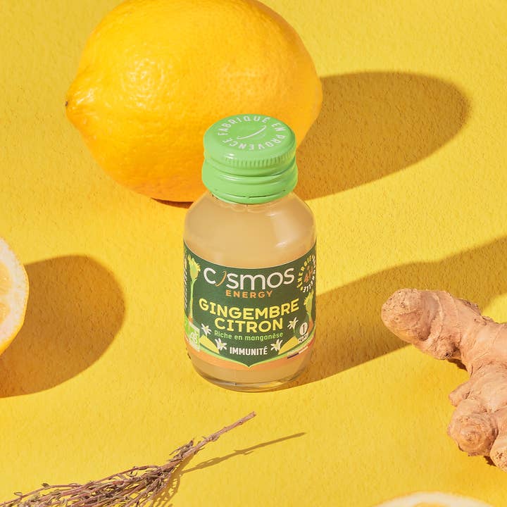 Cosmos - Wholesale Sports/Energy Drink - COSMOS ENERGY - Energizing Shot: Organic Lemon Ginger