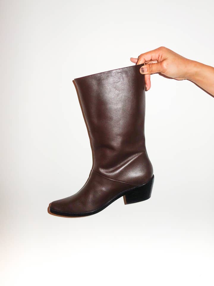 Jackie Boot en chocolat Richato pour la vente par et Tigre