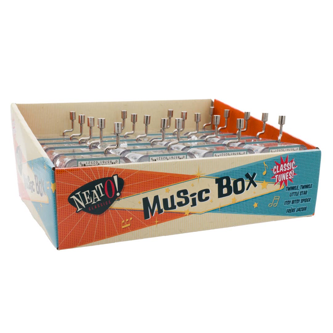Toysmith - Wholesale Music Box - Kids & Baby - Neato! Music Box, Hand Crank, 2"- Retro Classic, vintage toy1