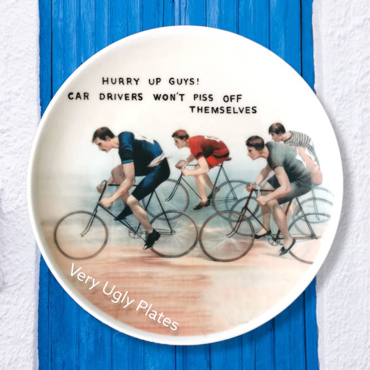 hurry up wall plate for wholesale by Very Ugly Plates