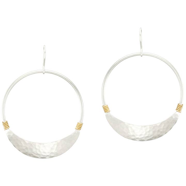 Brinco de argola enrolado em arame por atacado de Marjorie Baer