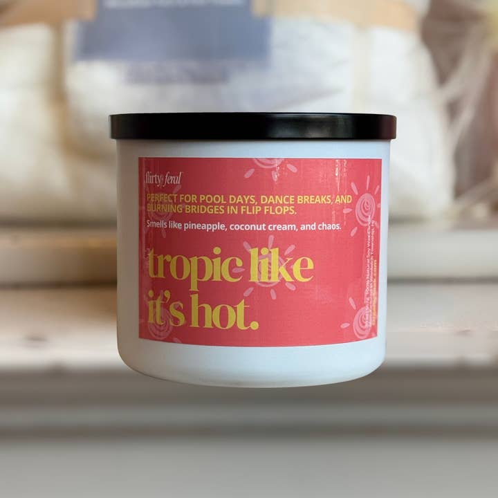 Organic Soak - Wholesale Jar/Filled Candle - Tropic Like It's Hot Soy Candle1