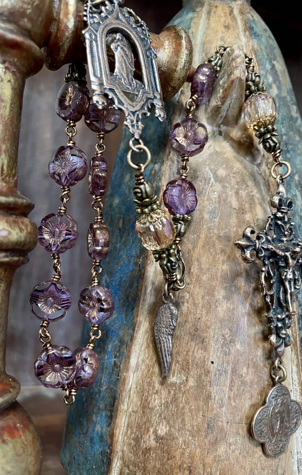 Seraphym - Wholesale Prayer Beads Necklace - PRAYER OF THE AGES ONE DECADE HEIRLOOM ROSARY6