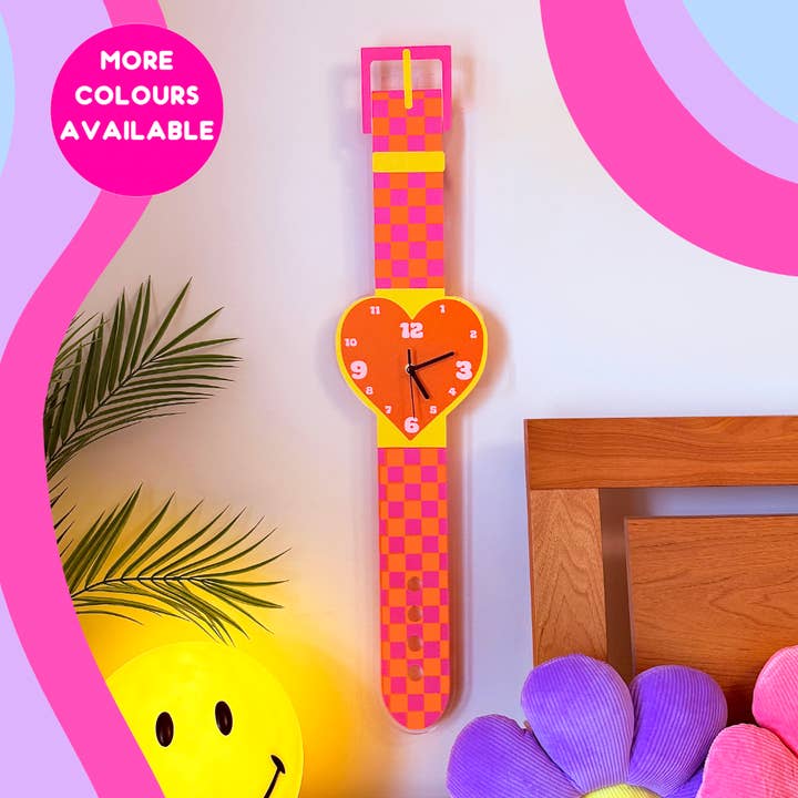 Checkerboard heart watch wall clock decorative silent movement and other Purchase wholesale retro wall clock. Free returns & net 60 terms on Faire trending on Faire.