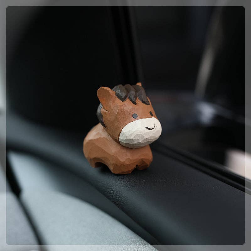 Gohobi （We cover U.S. import duties） – wholesale Decorative figurine – Gohobi Handcrafted Wooden Pony Horse Ornament13