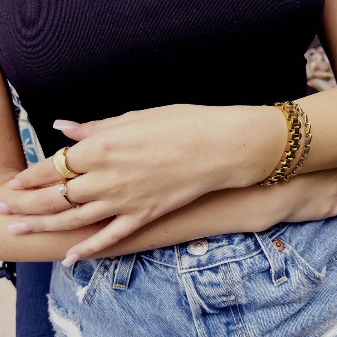 kaimi - Wholesale Link & Chain Bracelet - 'island time' timepiece bracelet4