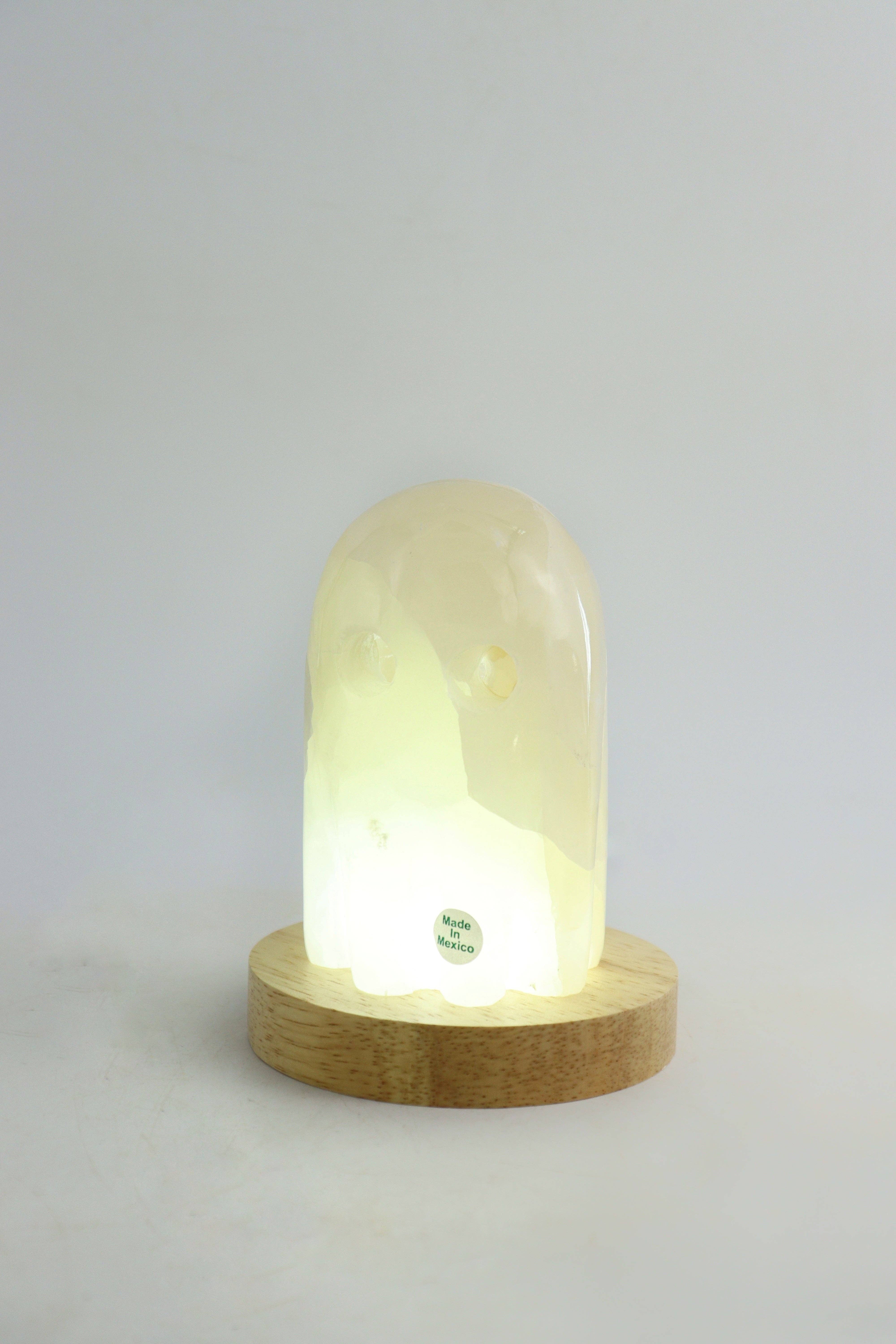 Mi Esperanza Minerals – Engroshandel Bordpynt – ÉN Onyx Ghost Lampe (Hvid)3