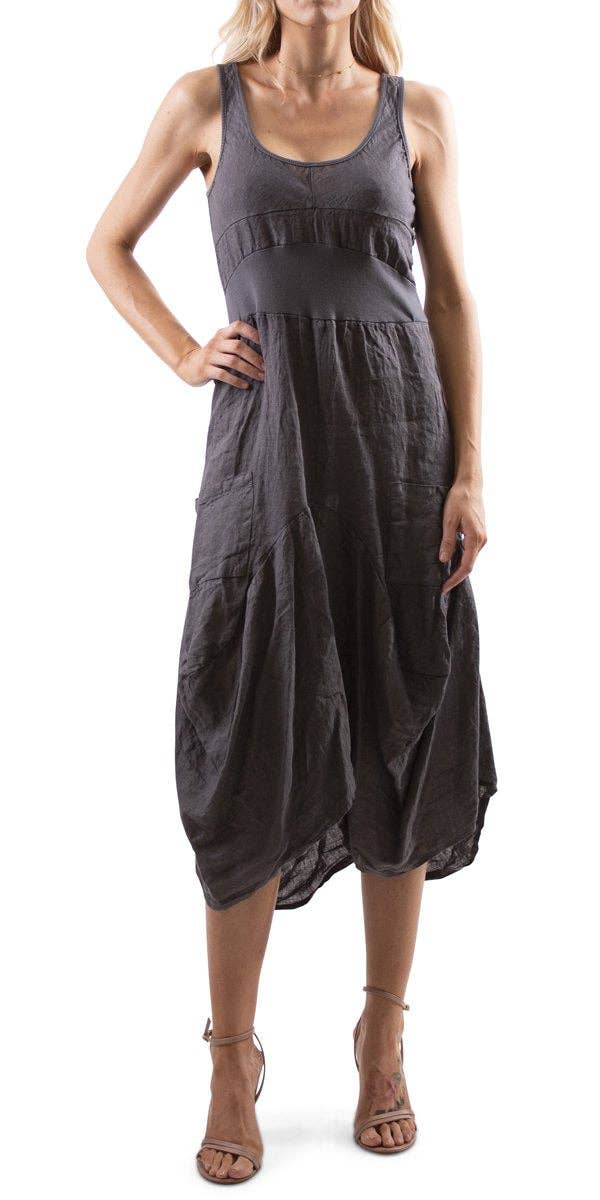 Gigi Moda - Wholesale Dress - Women's - Linen Sleeveless Dress7