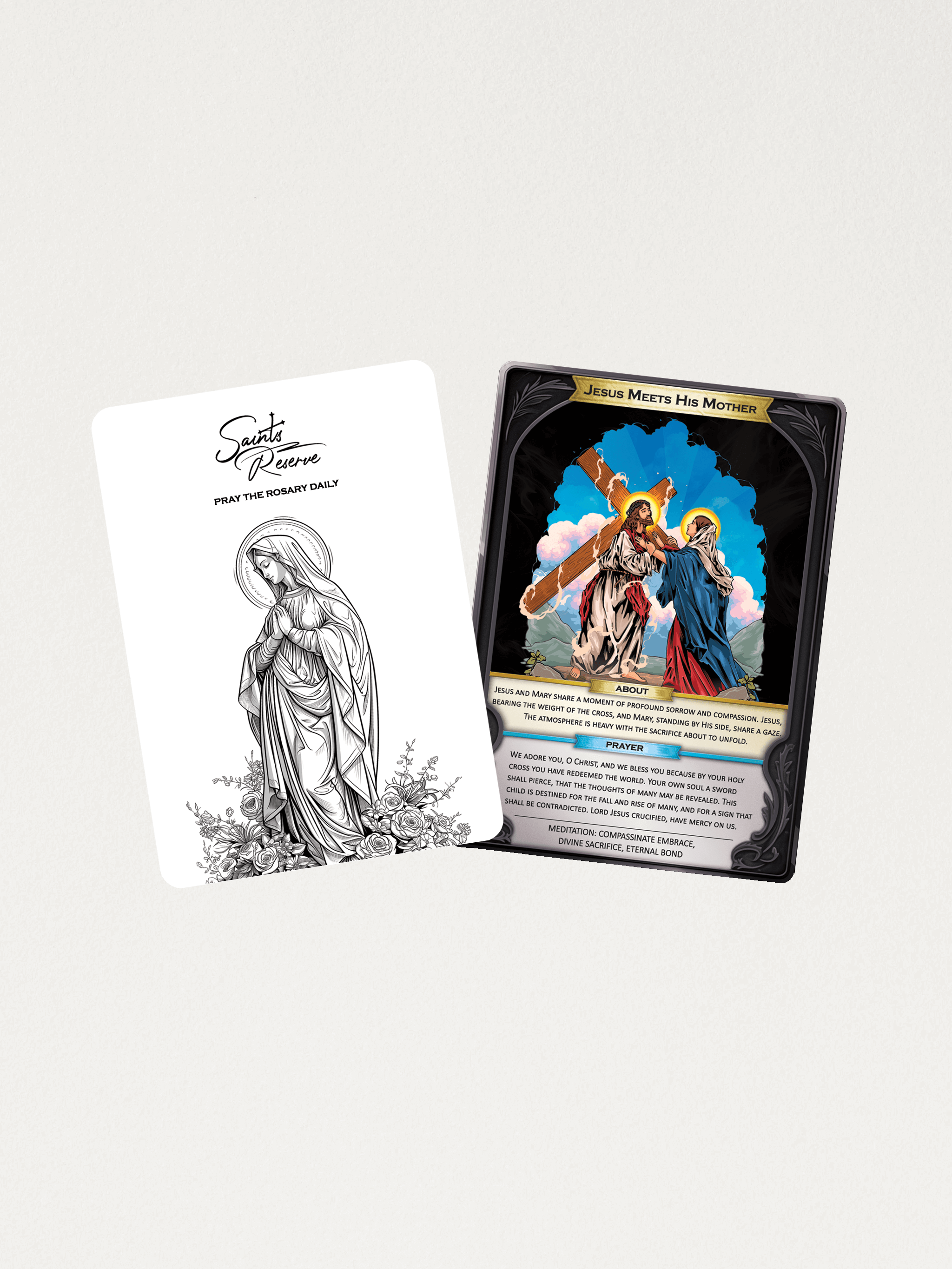 Saints Reserve – Großhandel Religiöse Grußkarte – Saints Reserve Holographische Gebetskarten15