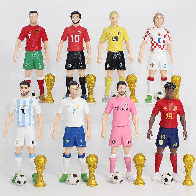 2026 FIFA World Cup Football star figurines dolls souvenirs gift-8units for wholesale by Little Trendy