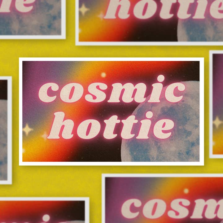 Cosmic Hottie, Vinyl Sticker for wholesale by Sage and Virgo