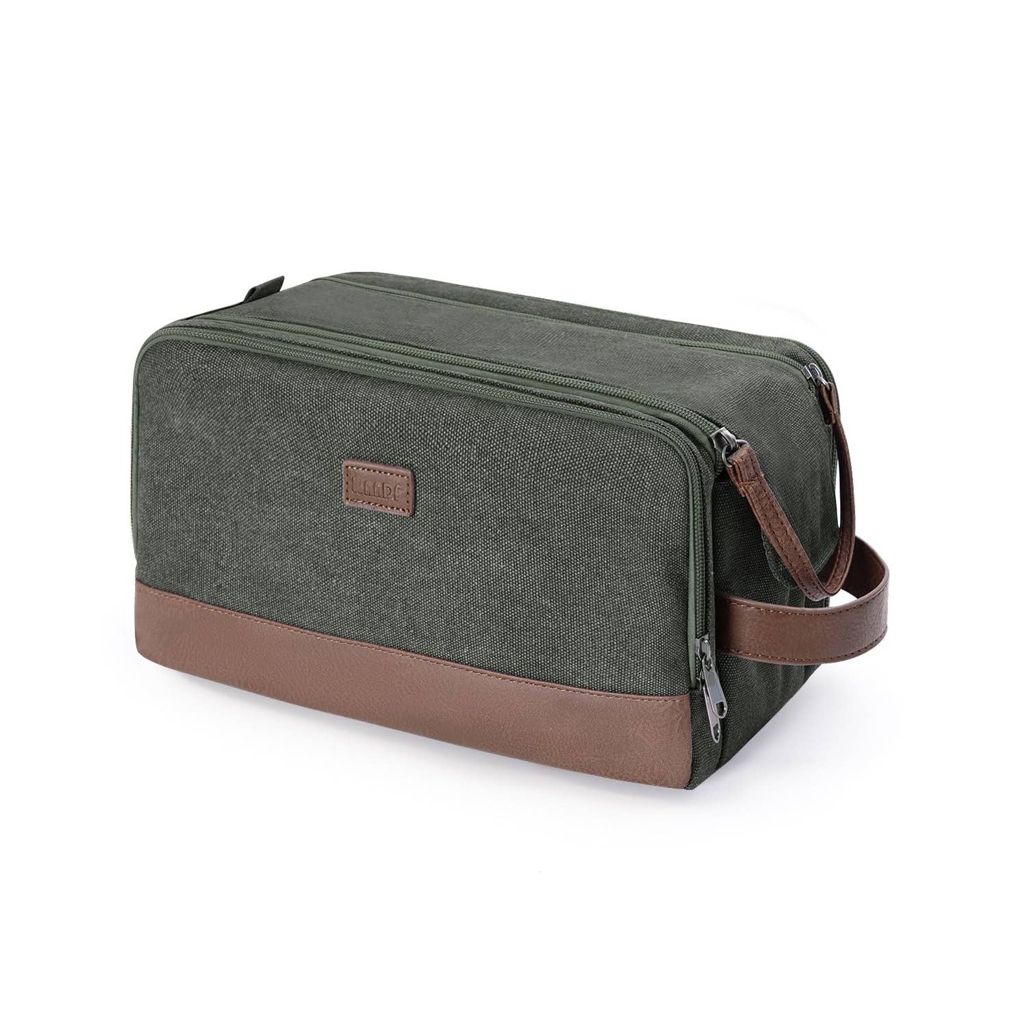 wandf – Engroshandel Toilettaske - Unisex – Canvas & læder Dopp Kit rejse vandafvisende barbertaske18