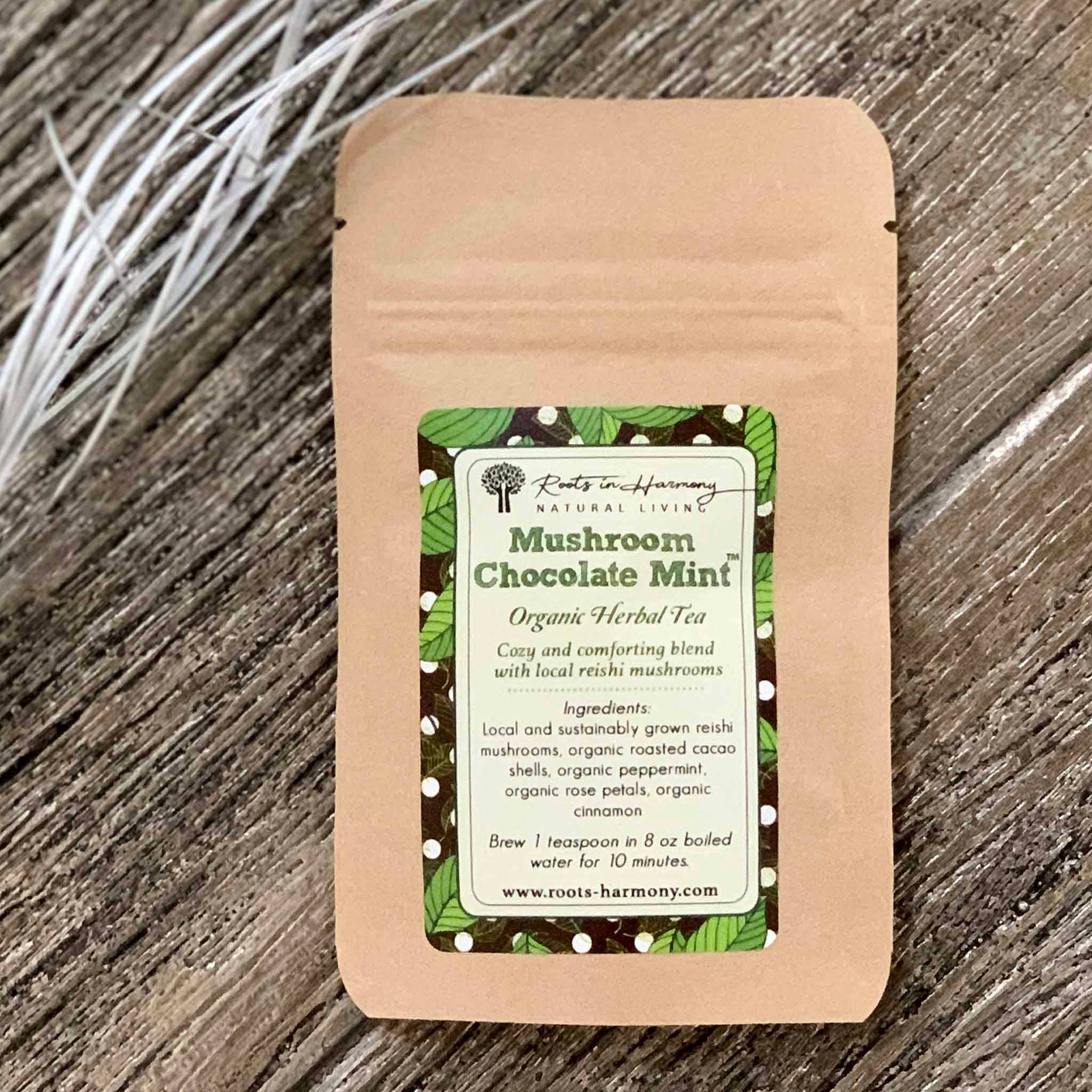 ROOTS IN HARMONY - Wholesale Health/Detox Tea - Mushroom Chocolate Mint™ Tea0