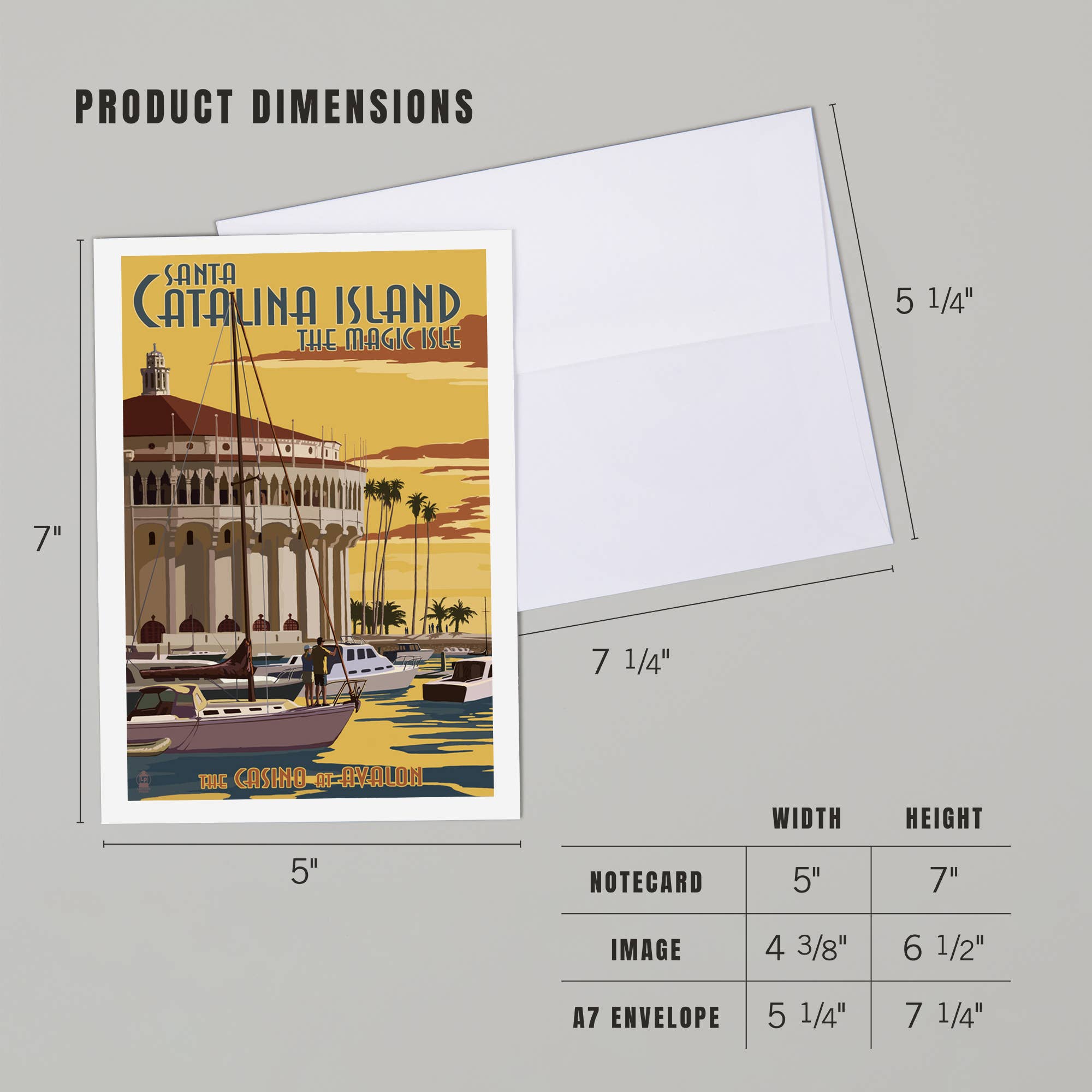 Lantern Press - Wholesale Everyday Greeting Card - GREETING CARD Catalina Island, California Casino Marina4