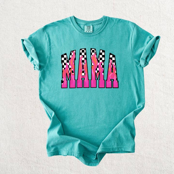 Knox + Nell - Wholesale T-Shirt (Graphic) - Women's - Pink Flame Mama Graphic Tee