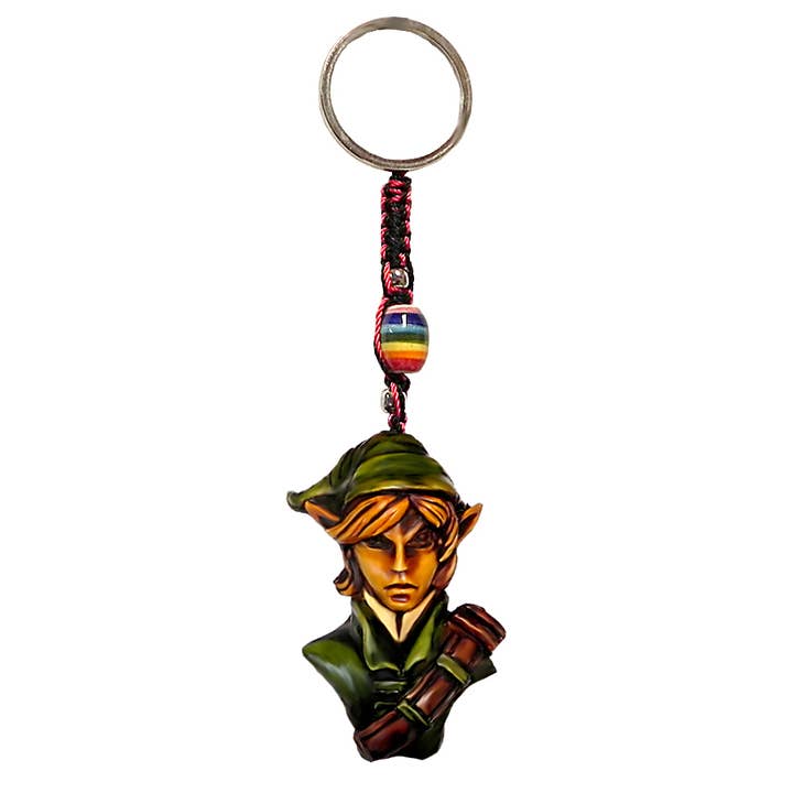 Green Elf Character Durepox Resin Figurine Keychain for wholesale by Pichincha
