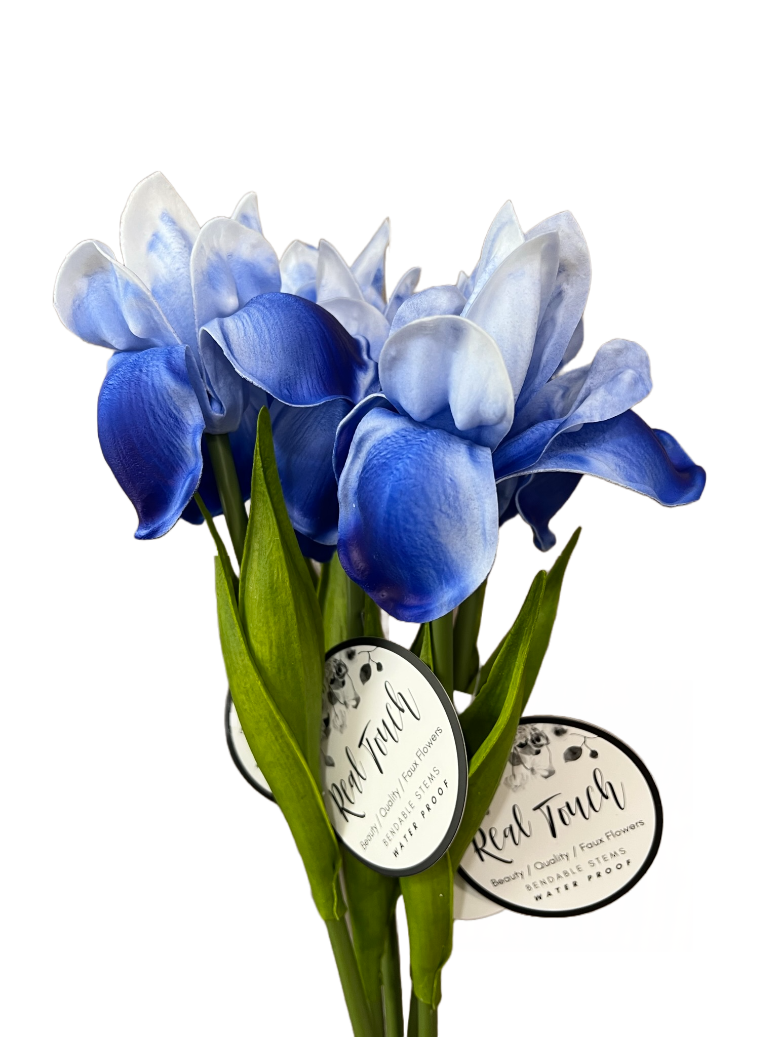 Angel Isabella - Wholesale Artificial Flowers - 18"-Ultra Soft Real Touch Bearded Iris Stem5