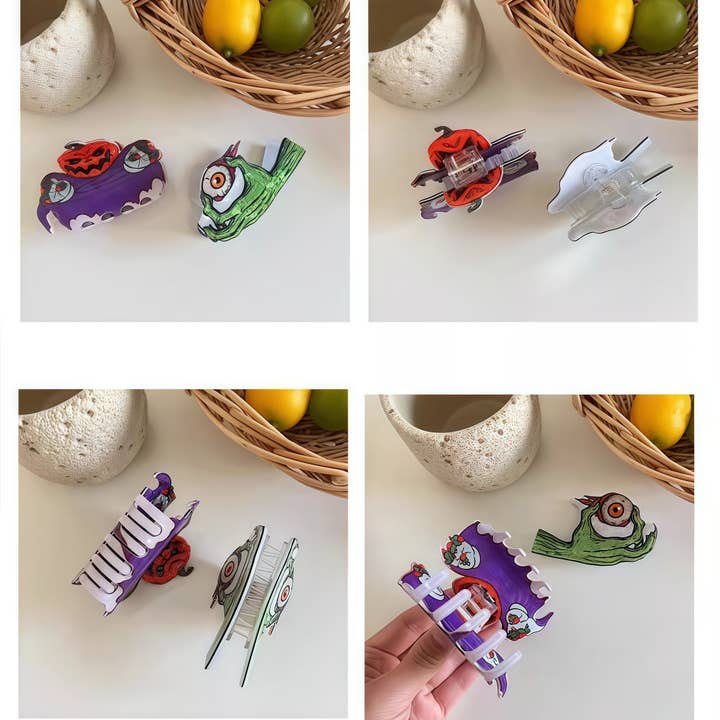 Otterware - Wholesale Hair Clip - Women's - Halloween Haunted Hair Clips | Oversized Costume Claws13