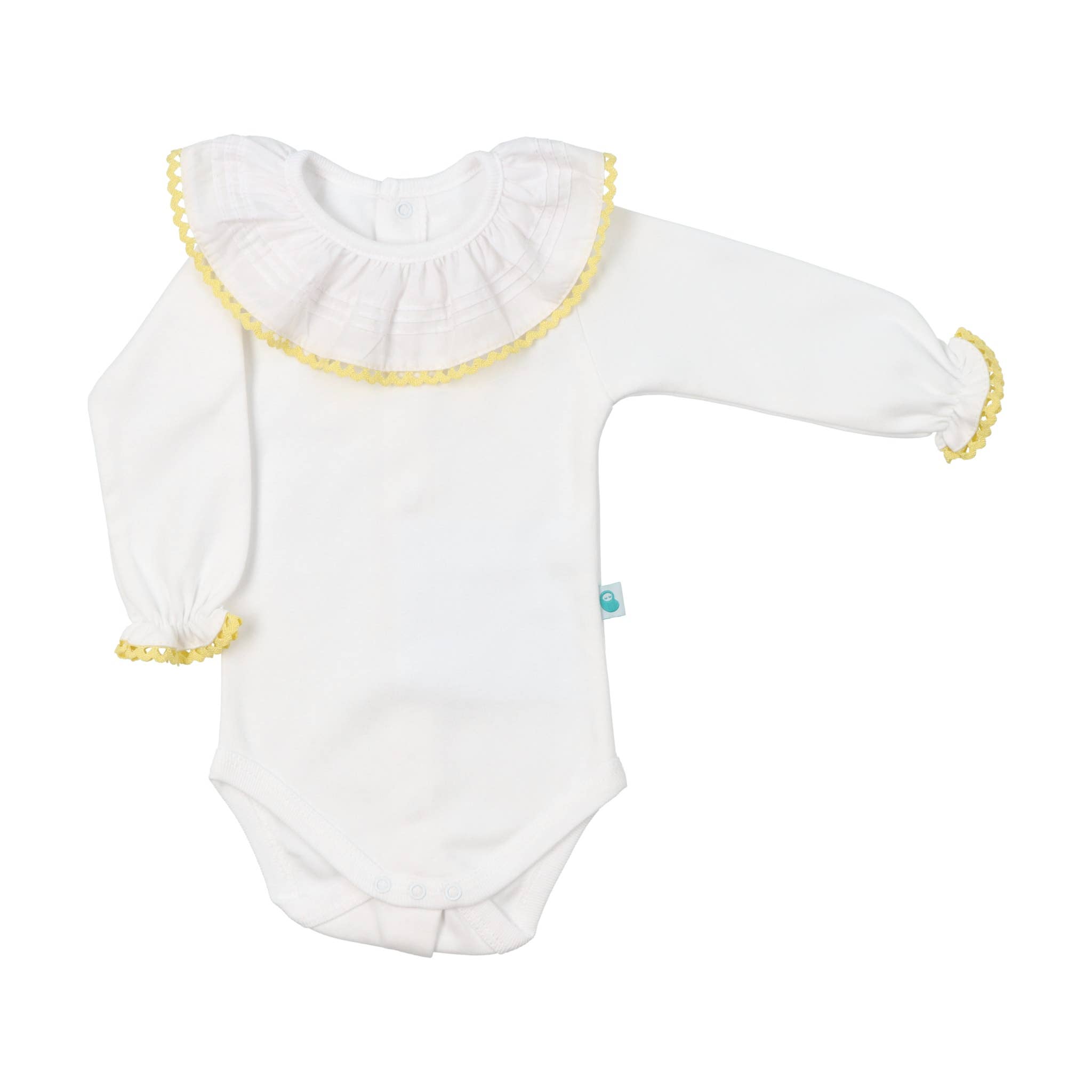 Bean Baby Clothes - Wholesale Bodysuit (Non-Footed) - Baby - Cotton Baby Bodysuit Onesie with Greek Lace Collar1