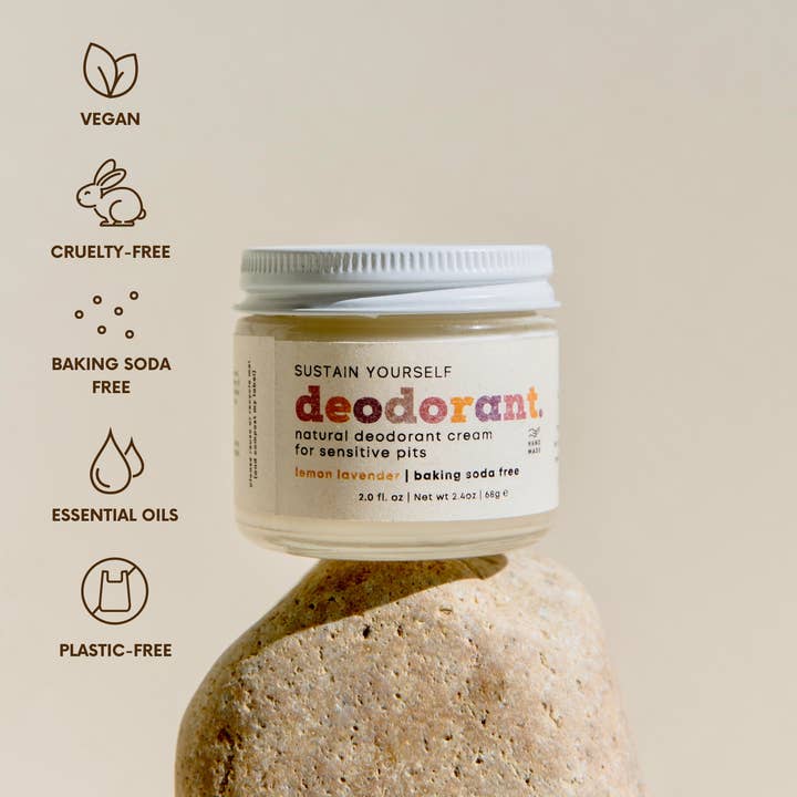 Sustain Yourself - Wholesale Deodorant - Women's - Lemon Lavender Deodorant Cream1