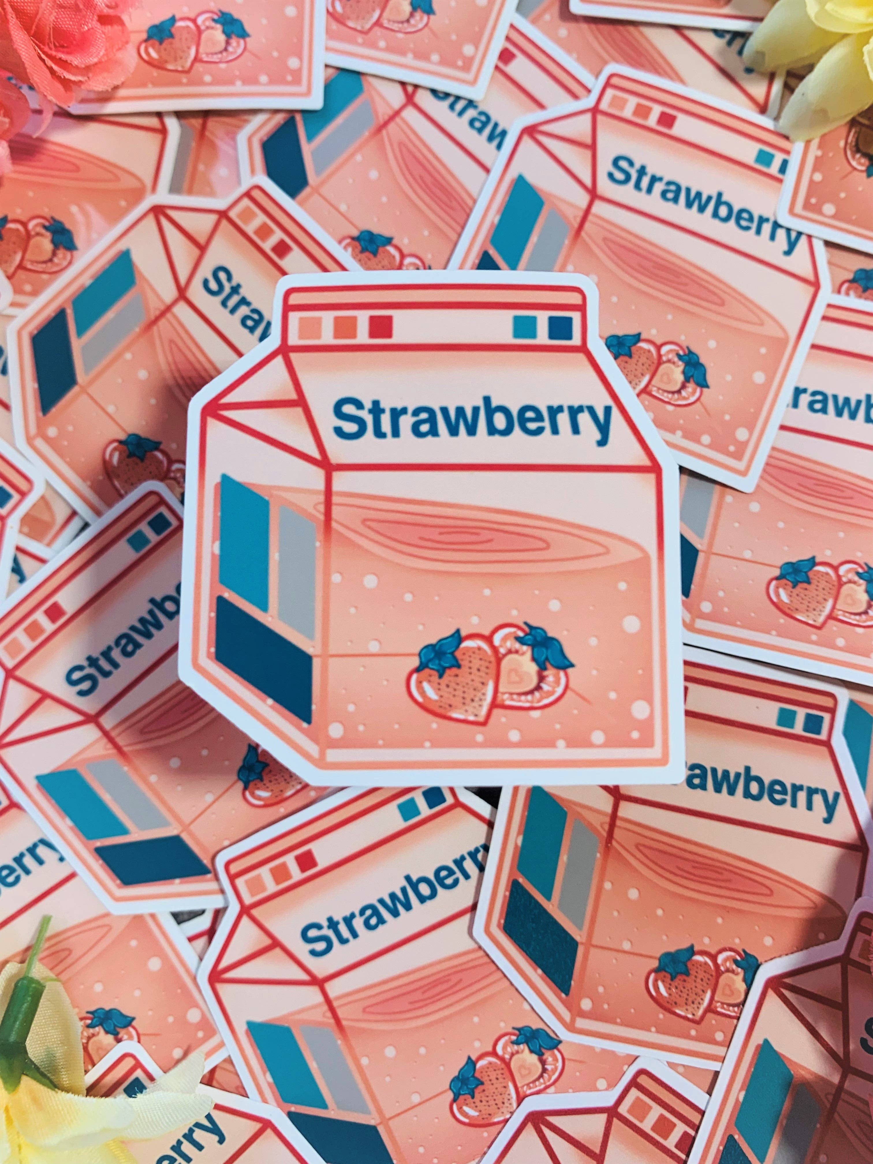 Emily Rose Creates - Venta al por mayor Pegatina - Pegatina troquelada con leche de fresa8