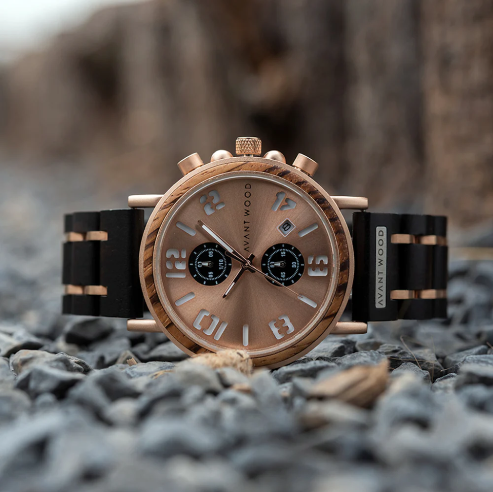 AvantWood - Wholesale Wrist Watch - Men's - Pilot - Rose Gold - Men's Watch2