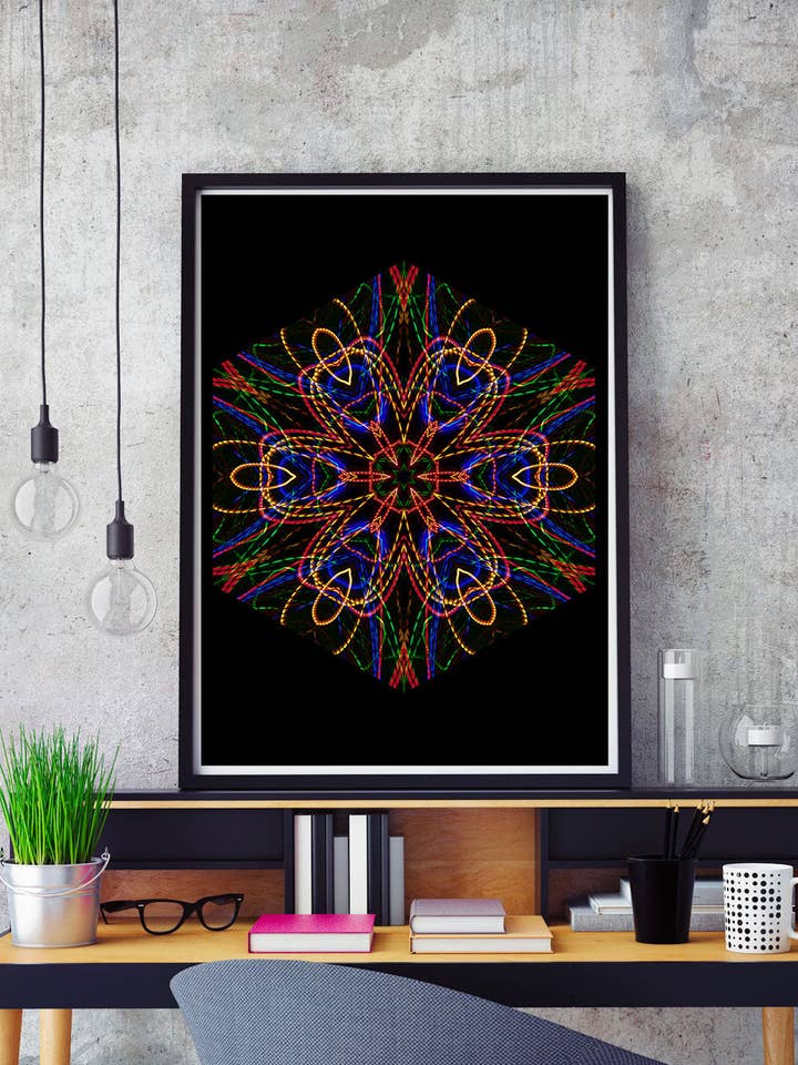 Herz-Jesu-Mandala-Print für den Großhandel von The Underdog Print Shop