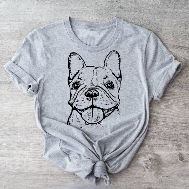French Bulldog (Roux) | Unisex T-Shirt for wholesale by Spicy Kitten Designs