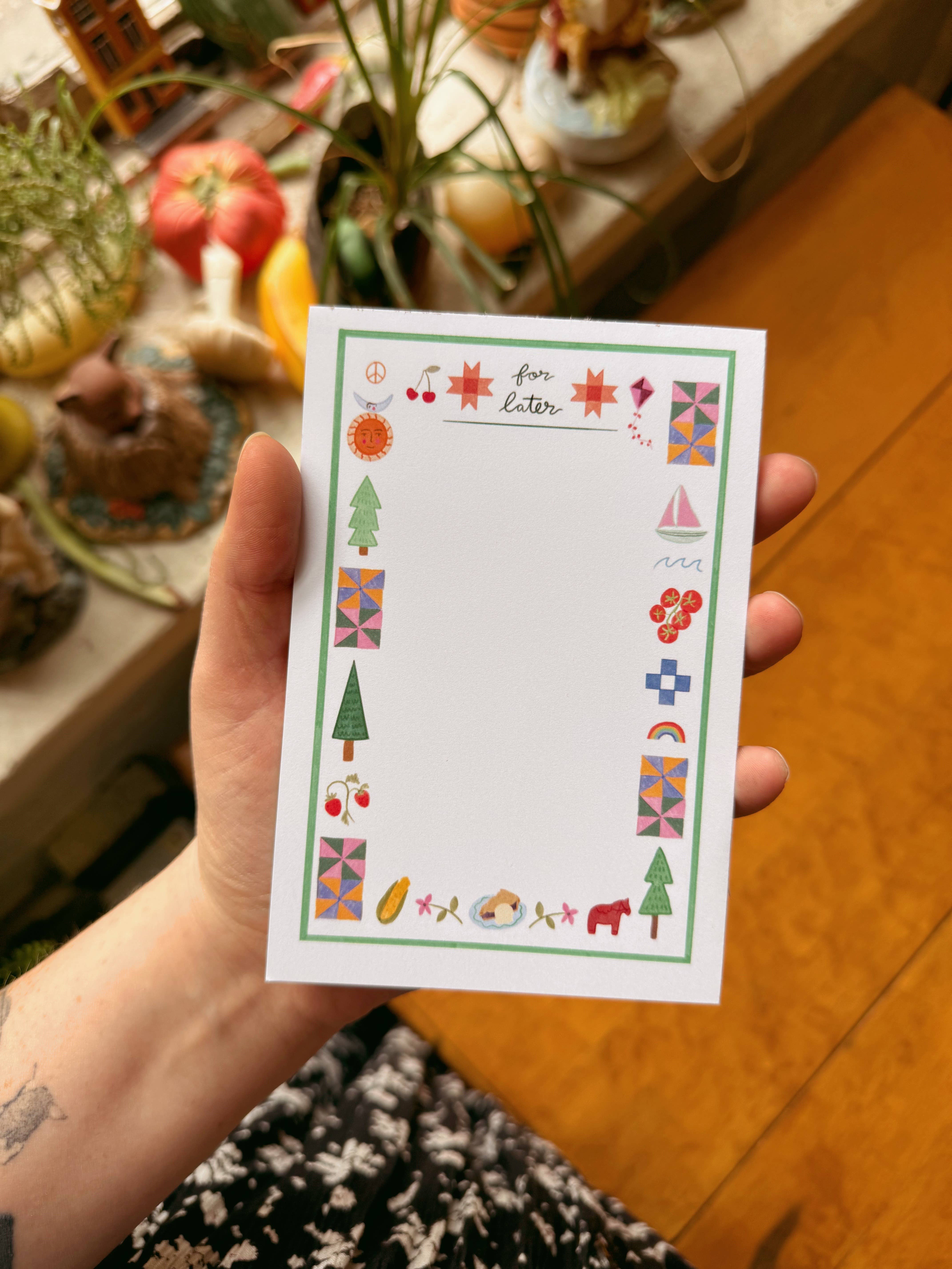 Persika Design Co. - Wholesale Notepad - Up North "For Later" Note Pad 1