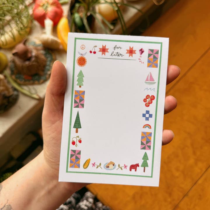 Persika Design Co. - Wholesale Notepad - Up North "For Later" Note Pad 1