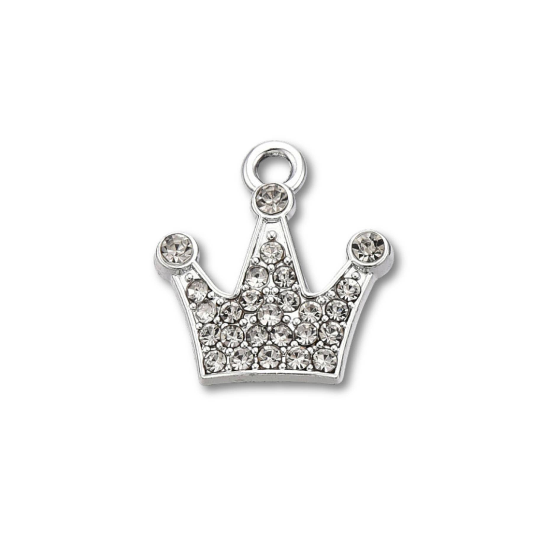 Love, Paige Designs - Wholesale Individual Charm/Pendant - Crown Silver Charm