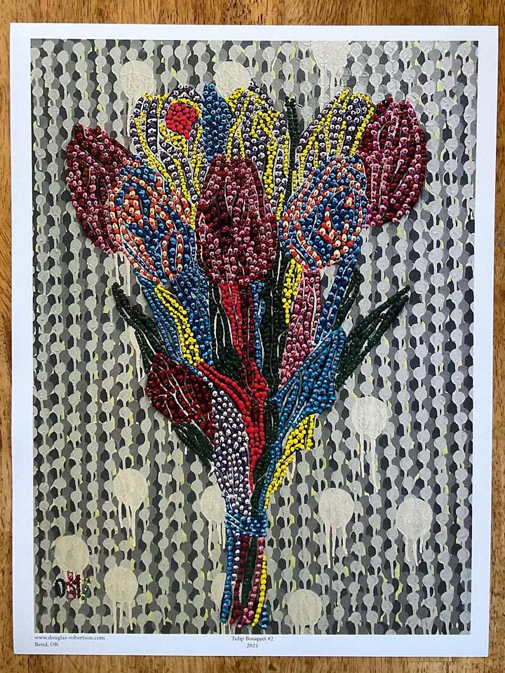 Tulip Bouquet #2 for wholesale by Fringe Art Collective