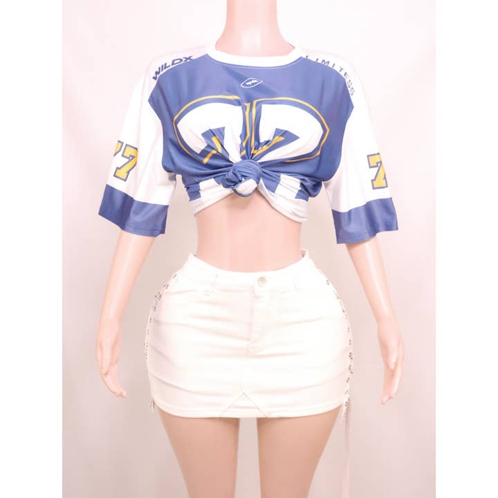 Game Day Number 77 Tee Lightweight Comfort with Sporty Style for wholesale by Apolline