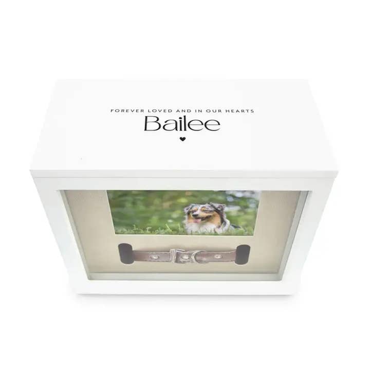 Weddingstar Inc. - Venta al por mayor Marcos de fotos - Marco de Fotos Conmemorativo para Mascotas Caja de Recuerdos - Corazón Pequeño