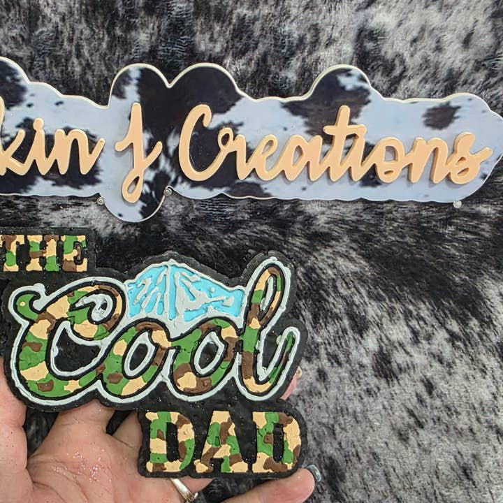 The Cool Dad Car Air Freshener for wholesale by Buckin J Creations