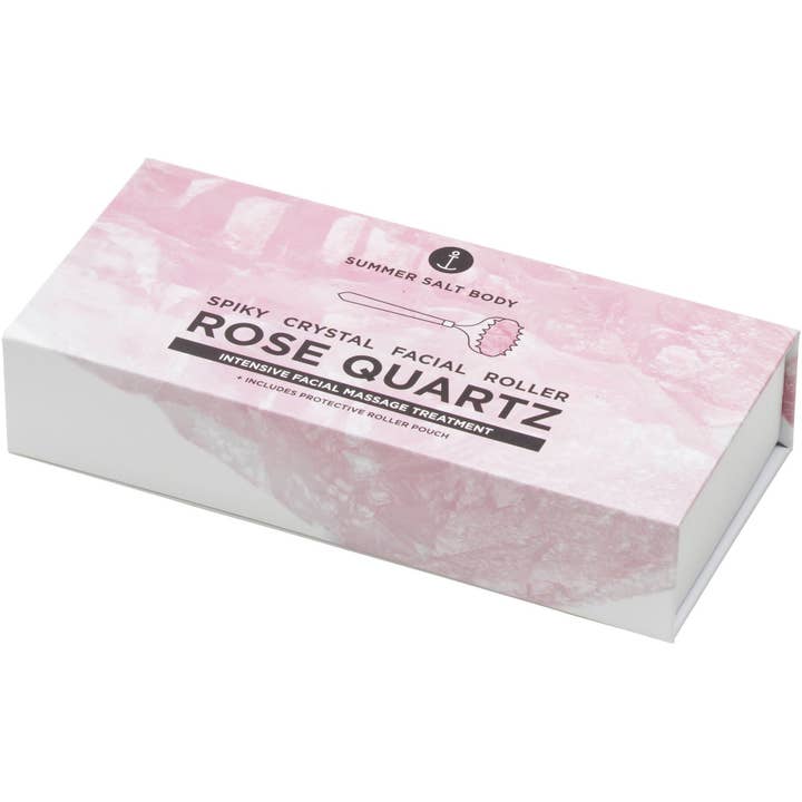 Summer Salt Body - Wholesale Face/beauty roller - Facial Roller - Spiky Rose Quartz2