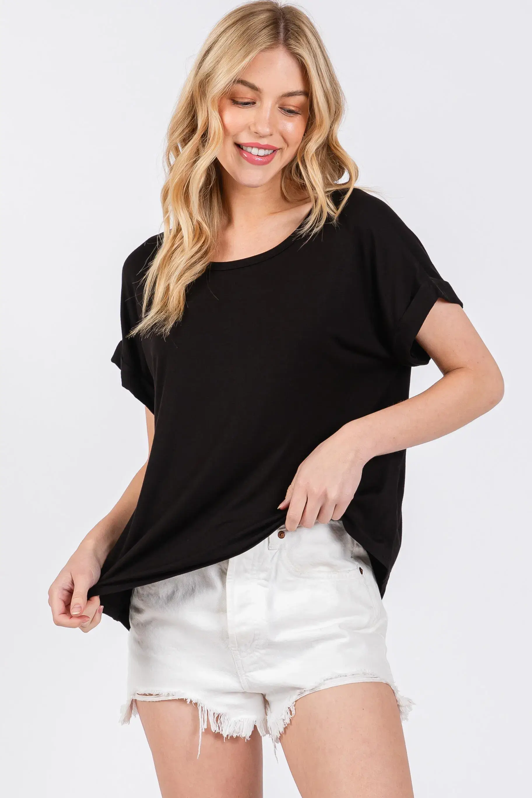 Final Touch - Vendita all'ingrosso Top in maglia - Donna - Top Girocollo in Modal Rayon - T310481